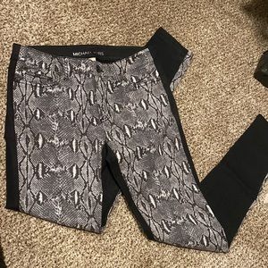Michael Kors Snake skin jeans Black size 2